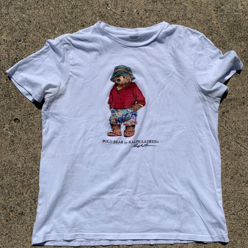 POLO RALPH LAUREN “Beach Bum Bear” T Shirt (SZ L)
